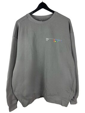 Mens Y2K Beastie Boys Hip Hop Rap Rock Grey Pullover Music Sweatshirt Size 2XL